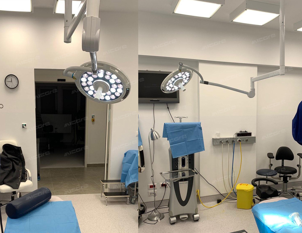 2MICARE JD1800 series5 units Minor LED Surgical Light in Serbia Eye Hospital