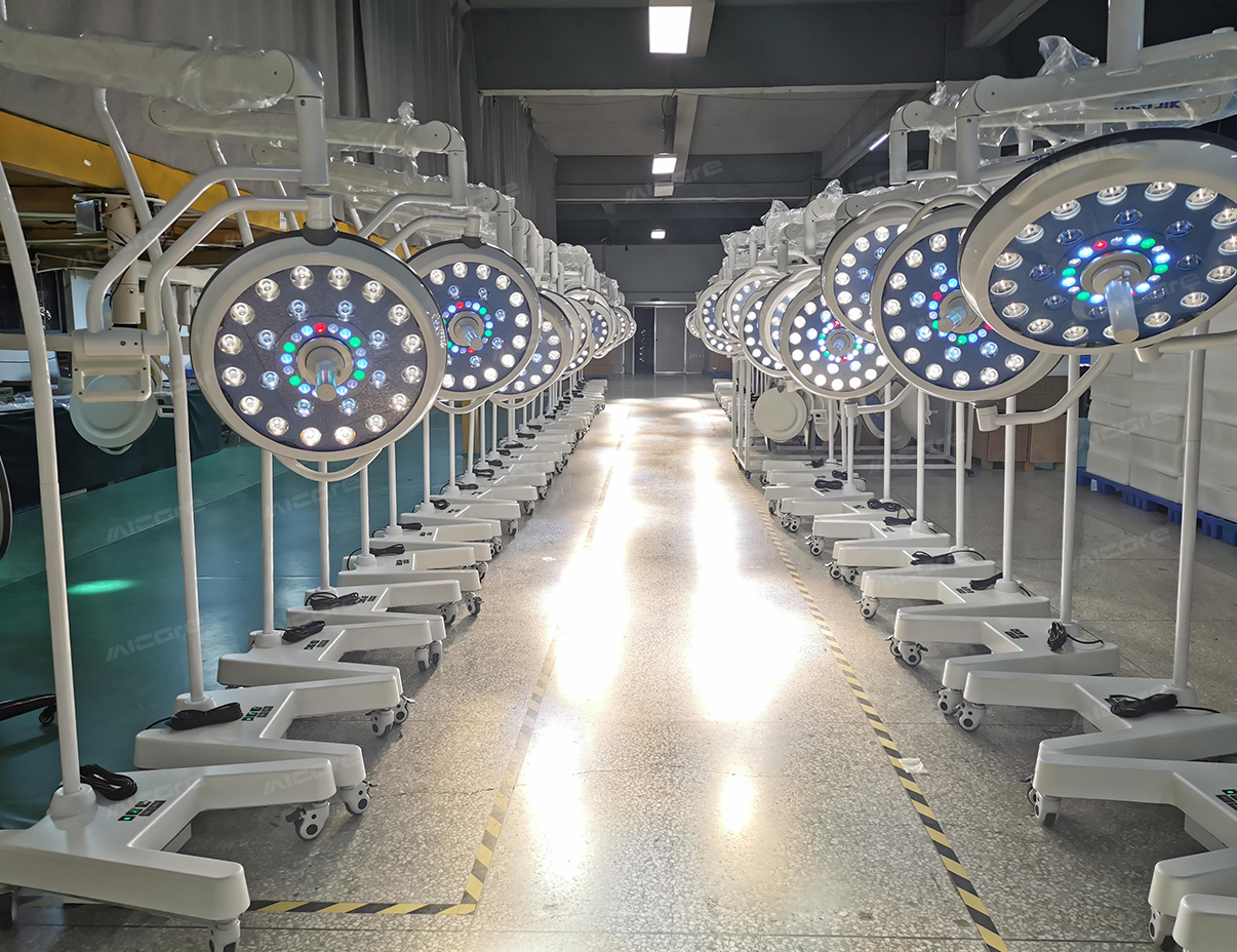 5-MICARE Multi-Color LED Plus E500L + Battery 70units LED Operation Lights For Dominica Government Project